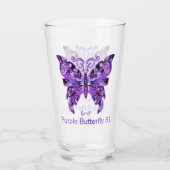 Lila Schmetterling 31 Glas (Rückseite)