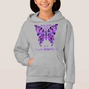 Lila Schmetterling 31 Hoodie