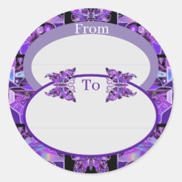 Lila Schmetterling 31 klassischer Rundaufkleber Runder Aufkleber