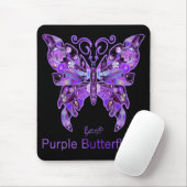 Lila Schmetterling 31 Mauspad (Mit Mouse)