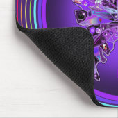 Lila Schmetterling 31 Mauspad (Ecke)