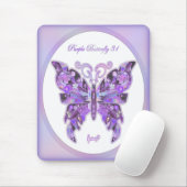 Lila Schmetterling 31 Mauspad (Mit Mouse)
