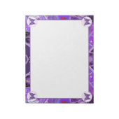 lila Schmetterling 31 Notizblock (Rotiert)