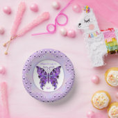 Lila Schmetterling 31 Pappteller (Party)