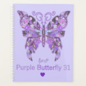 Lila Schmetterling 31 Planer (Vorderseite)