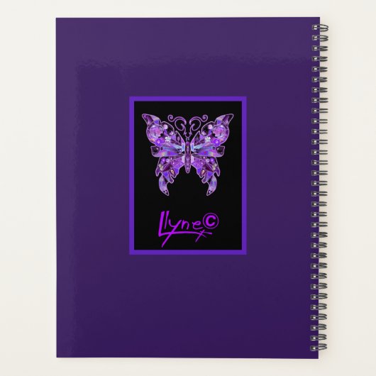 Lila Schmetterling 31 Planer (Rückseite)