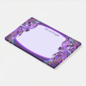 Lila Schmetterling 31 Post-it Klebezettel (angewinkelt)