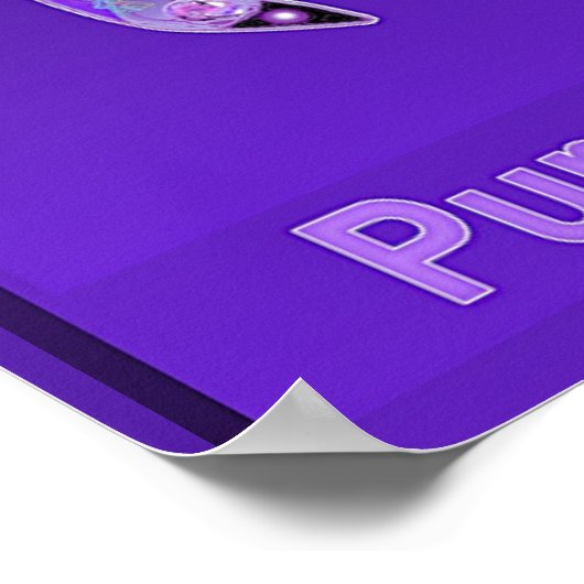 Lila Schmetterling 31 Poster (Ecke)