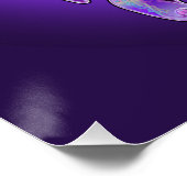 Lila Schmetterling 31 Poster (Ecke)