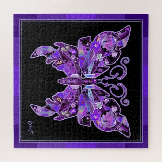 Lila Schmetterling 31 Puzzle (Horizontal)