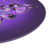 Lila Schmetterling 31 Schneidebrett (Ecke)