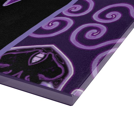 Lila Schmetterling 31 Schneidplatte Schneidebrett (Ecke)