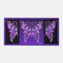 Lila Schmetterling 31 Schreibtischunterlage