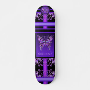 Lila Schmetterling 31 Skateboard
