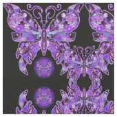 Lila Schmetterling 31 Stoff (Nahaufnahme)