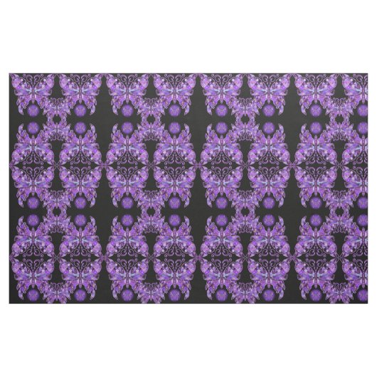 Lila Schmetterling 31 Stoff (Fat Quarter (45,7 x 55,9 cm))