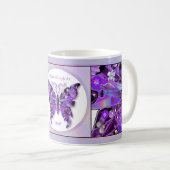 Lila Schmetterling 31 Tasse (VorderseiteRechts)