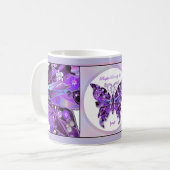 Lila Schmetterling 31 Tasse (Vorderseite Links)