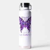 Lila Schmetterling 31 Trinkflasche (Rückseite)