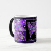 Lila Schmetterling 31 Verwandlungstasse (Vorderseite Links)