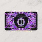 lila Schmetterling 31 Visitenkarte (Vorderseite)