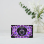 lila Schmetterling 31 Visitenkarte (Stehend Vorderseite)