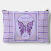 Lila Schmetterling 31 Zubehörtasche (Rückseite)