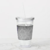 Lila Schmetterling Acryltrinkbecher (Links)