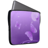 Lila Schmetterling auf dem Dewy See Laptopschutzhülle (Vorne Rechts)