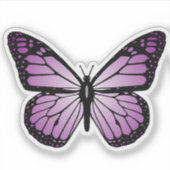 Lila Schmetterling Aufkleber (Vorderseite)