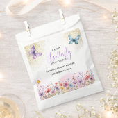 Lila Schmetterling Baby Dusche Geschenktütchen (Ausgeschnitten)