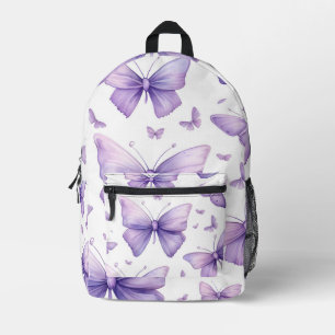 Lila Schmetterling Bedruckter Rucksack