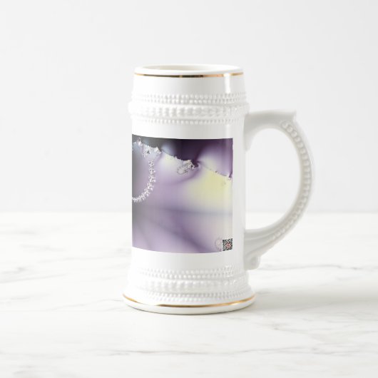 Lila Schmetterling Bierglas (Rechts)