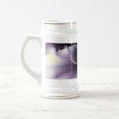 Lila Schmetterling Bierglas (Links)