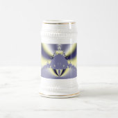 Lila Schmetterling Bierglas (Mittel)