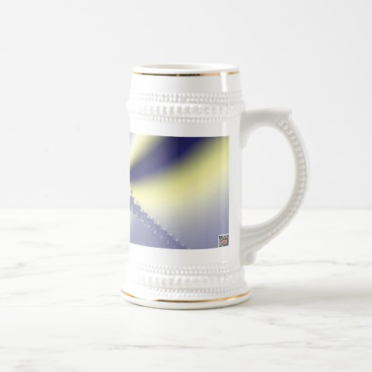 Lila Schmetterling Bierglas (Rechts)