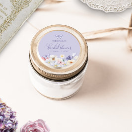 Lila Schmetterling-Brautparty Runder Aufkleber