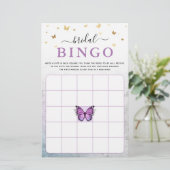 Lila Schmetterling-Brautparty-Spiel (Stehend Vorderseite)