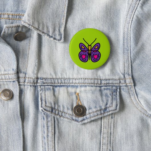lila Schmetterling Button (Beispiel)