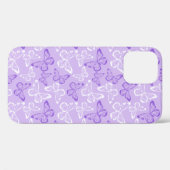 Lila Schmetterling Case-Mate iPhone Hülle (Rückseite (Horizontal))