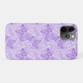 Lila Schmetterling Case-Mate iPhone Hülle (Rückseite (Horizontal))