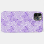 Lila Schmetterling Case-Mate iPhone Hülle (Rückseite (Horizontal))