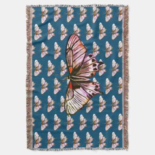 Lila Schmetterling Decke (Vorderseite Vertikal)