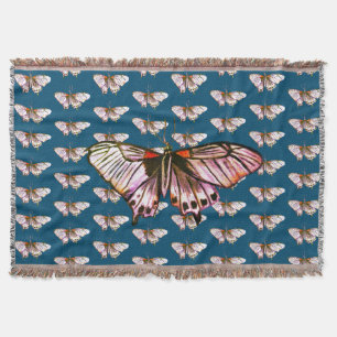 Lila Schmetterling Decke