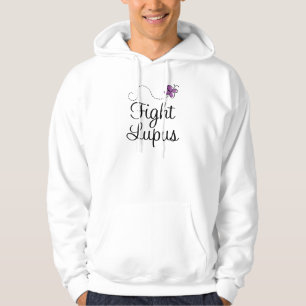 Lila Schmetterling des Lupus Hoodie