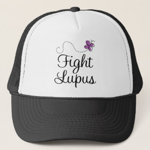 Lila Schmetterling des Lupus Truckerkappe
