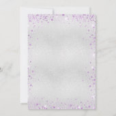 Lila Schmetterling Einladung (Rückseite)