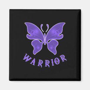 Lila Schmetterling Fibro Migraine Lupus Krieger Kr Magnet