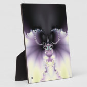 Lila Schmetterling Fotoplatte (Seite)