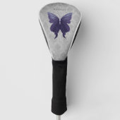 Lila Schmetterling Golf Headcover (Vorderseite)